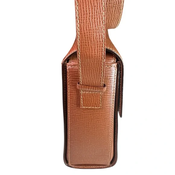 Celine Brown Leather Shoulder Bag with Gold Accent - Picture 3 of 6